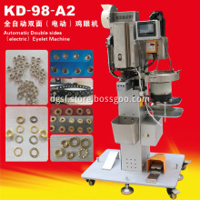 Kangda new KD-98-A2 fully automatic double-sided eyelet machine automatic counting touch screen induction electric button machin
